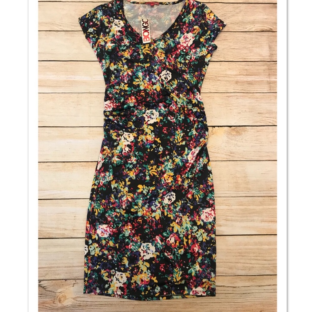 Colorful Bodycon Midi Dress Size Large *